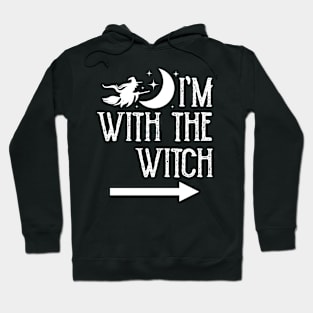 I'm With The Witch Funny Halloween Couple Vol.2 Hoodie